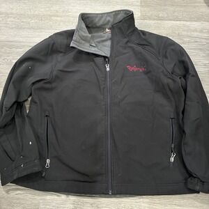 Bojangles Restaurant Uniform Jacket Barco Uniforms Black Full Zip Mens Size M
